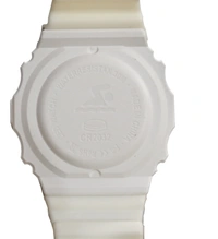 MVS Fashionable Octagon Digital Unisex Watch with Large Digits - White