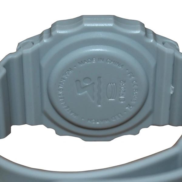 MVS Fashionable Octagon Digital Unisex Watch with Large Digits - Grey