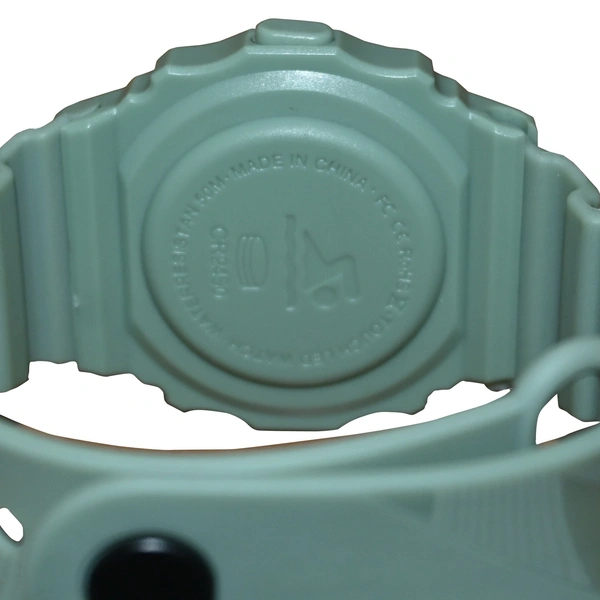 MVS Fashionable Octagon Digital Unisex Watch with Large Digits - Green