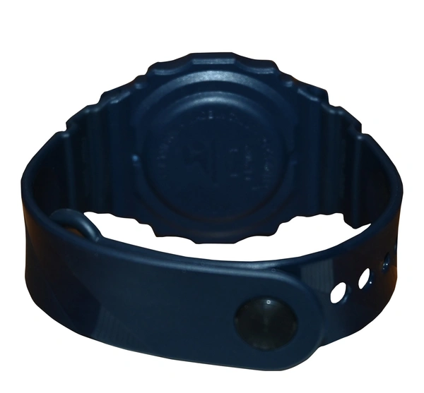 MVS Fashionable Octagon Digital Unisex Watch with Large Digits - Blue