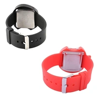 MVS Digital LED Apple Watch Combo - Black & Red