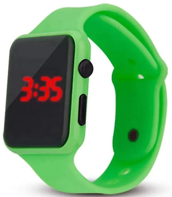 MVS LED Band Smartwatch Style/Look Digital Sports Watch for Boys/Girls - GREEN