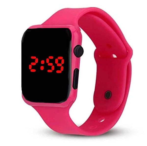 MVS LED Band Smartwatch Style/Look Digital Sports Watch for Boys/Girls - Pink
