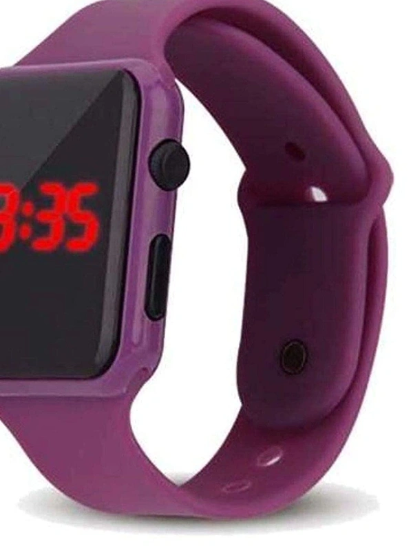 MVS LED Band Smartwatch Style/Look Digital Sports Watch for Boys/Girls - Purple