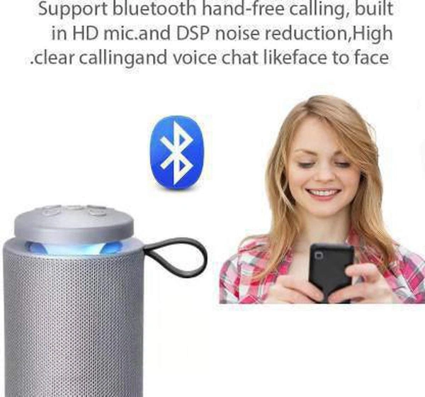 MVS  TG112 Wireless Bluetooth Speaker with FM Radio, USB, Aux and Micro SD card Slot. - Silver
