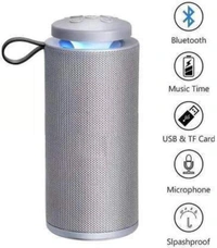 MVS  TG112 Wireless Bluetooth Speaker with FM Radio, USB, Aux and Micro SD card Slot. - Silver