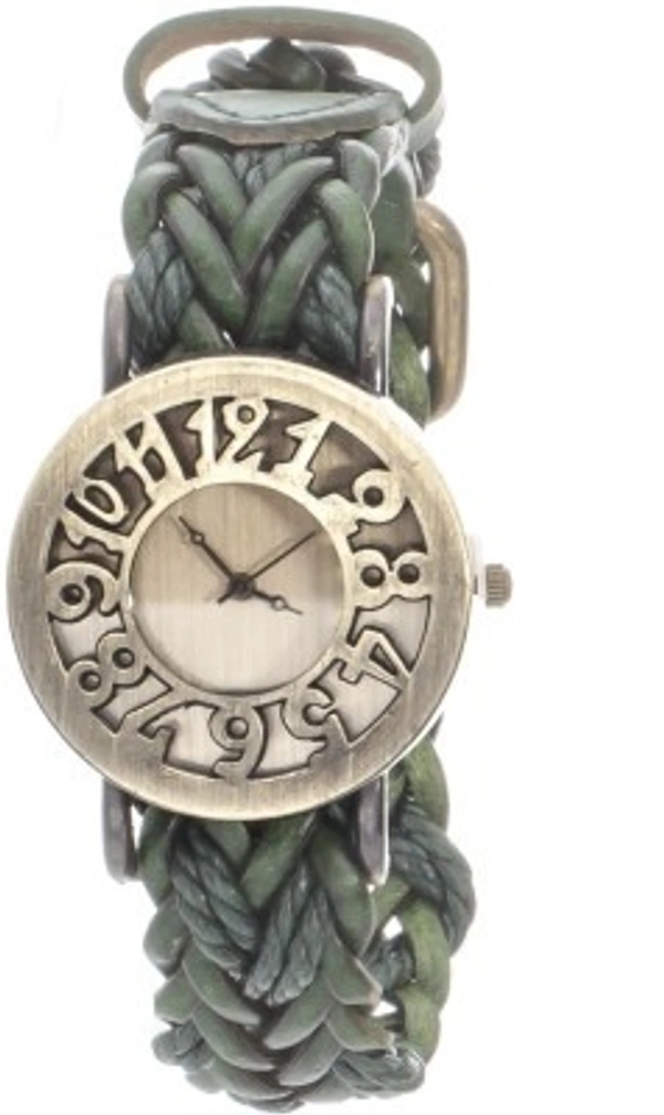 MVS Fashionable Analog Watches For Girls - Green
