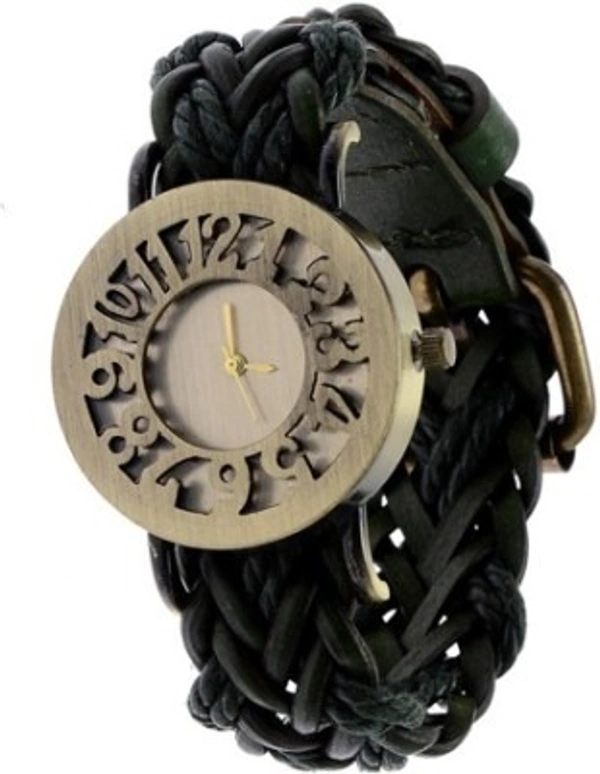 MVS Fashionable Analog Watches For Girls - Black