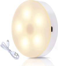 MVS Motion Sensor Rechargeable Night/Dark Light ( Pack of 2 ) - White, Free