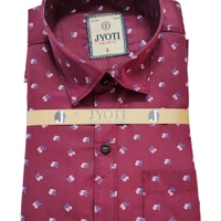 Men's Cotton Blend | Regular Fit | Plain & Printed   | Formal Shirt | (Pack of 2 ) - Black, L, 350