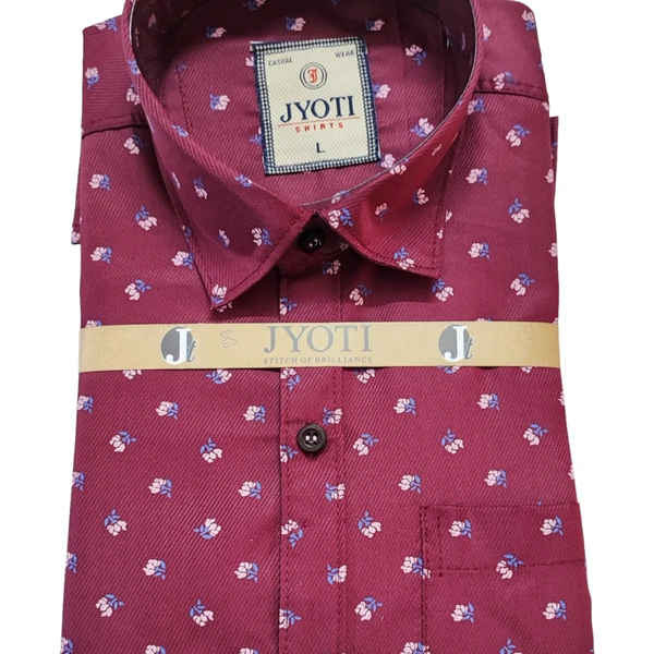 Men's Cotton Blend | Regular Fit | Plain & Printed   | Formal Shirt | (Pack of 2 ) - Black, L, 350