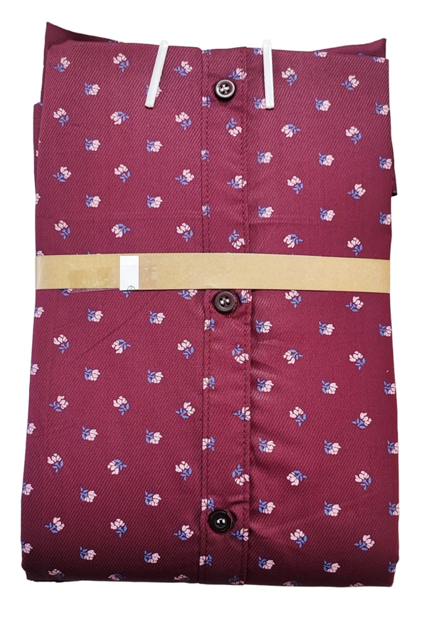 Men's Cotton Blend | Regular Fit | Plain & Printed   | Formal Shirt | (Pack of 2 ) - Black, L, 350