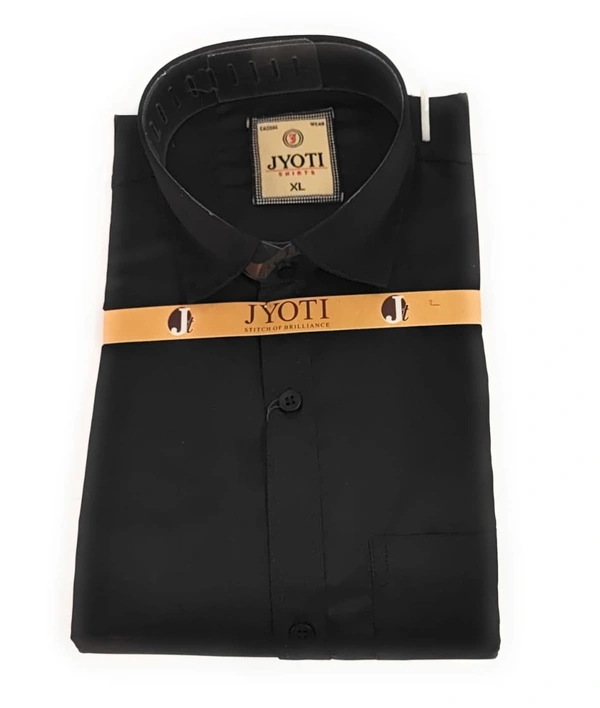 Men's Cotton Blend | Regular Fit | Plain & Printed   | Formal Shirt | (Pack of 2 ) - Black, L, 350