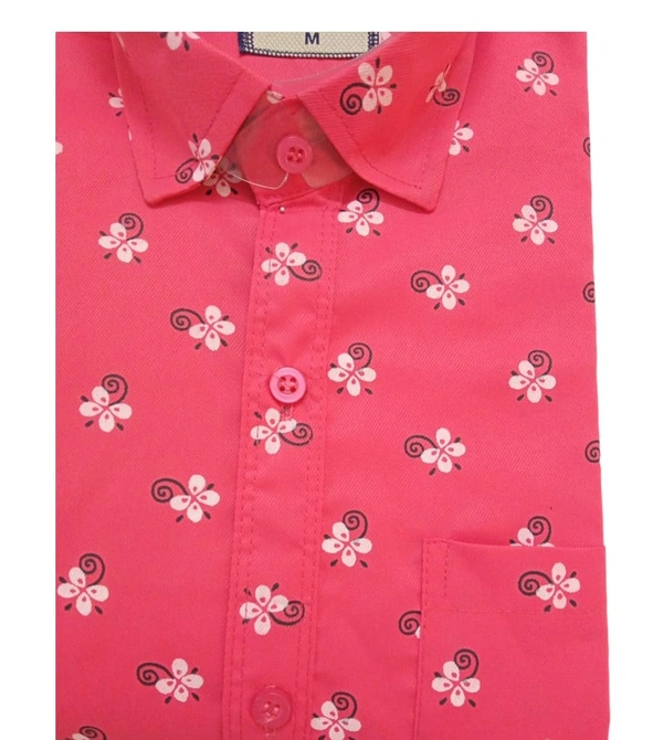 Men's Cotton Blend | Regular Fit | Plain & Printed   | Formal Shirt | (Pack of 2 ) - Peach, M, 350