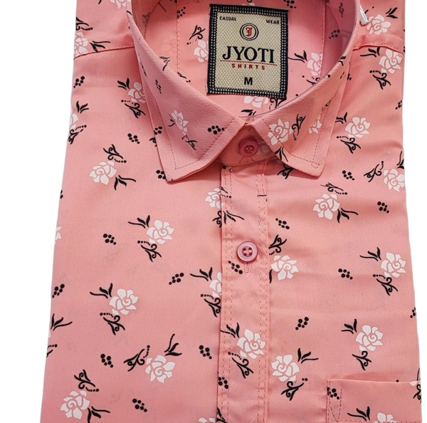 Men's Cotton Blend | Regular Fit | Plain & Printed   | Formal Shirt | (Pack of 2 ) - Pink, L, 350