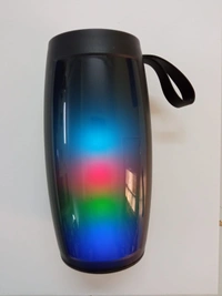 Bluetooth Speaker With Seven Colors Fleshing Lights 5 W Bluetooth Home Audio Speaker - Black, Free