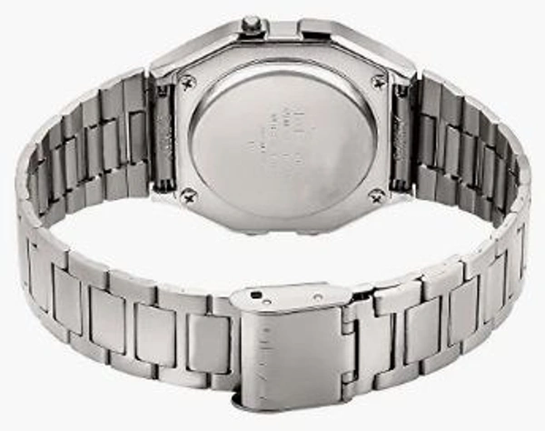 Digital Stainless Steel Wrist Watch For Men  - Silver, Free, 300