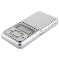MVS Pocket Weight Scale Digital Jewellery/Chem/Kitchen Small Weighing Machine (200 G)  with Auto Calibration, Tare Full Capacity - Silver, Free