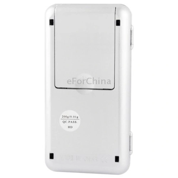 MVS Pocket Weight Scale Digital Jewellery/Chem/Kitchen Small Weighing Machine (200 G)  with Auto Calibration, Tare Full Capacity - Silver, Free