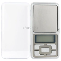 MVS Pocket Weight Scale Digital Jewellery/Chem/Kitchen Small Weighing Machine (200 G)  with Auto Calibration, Tare Full Capacity - Silver, Free