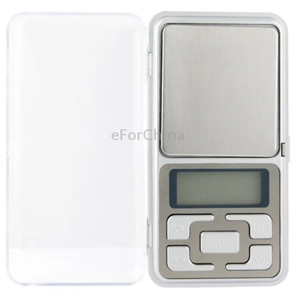 MVS Pocket Weight Scale Digital Jewellery/Chem/Kitchen Small Weighing Machine (200 G)  with Auto Calibration, Tare Full Capacity - Silver, Free