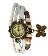 MVS Fancy Rakhi White Analog Watch For Girls & Women. - White, Free