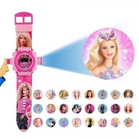 MVS 24 Projecter Images Unisex Kids PVC Band Light weight Digital Wrist Watch-Barbie   - Pink (Barbie ), Free