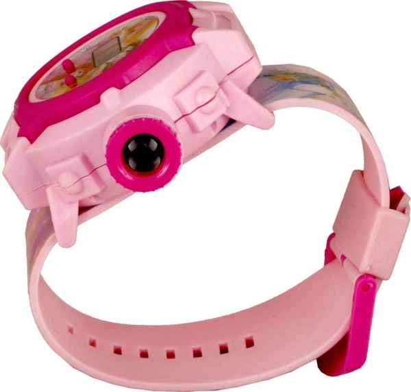MVS 24 Projecter Images Unisex Kids PVC Band Light weight Digital Wrist Watch-Princess  - Pink (Princess ), Free