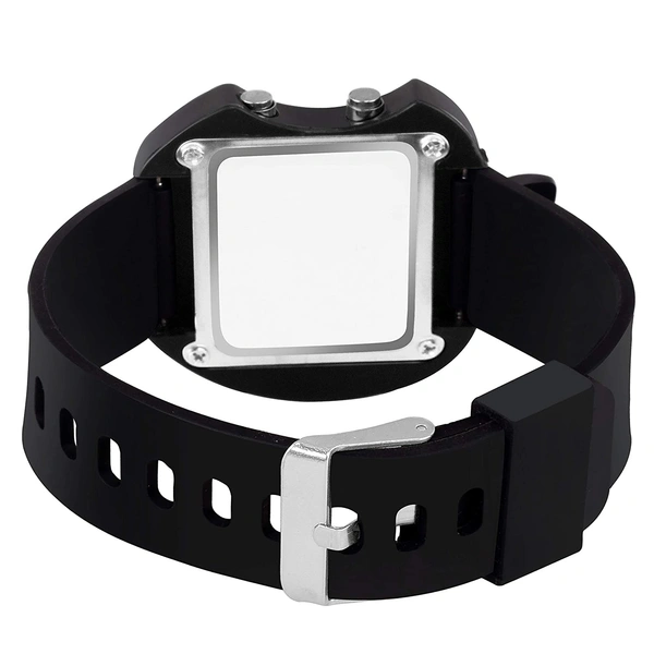 MVS Digital LED Apple Shape /Style Watches For Boys & Girls  - Black, Free