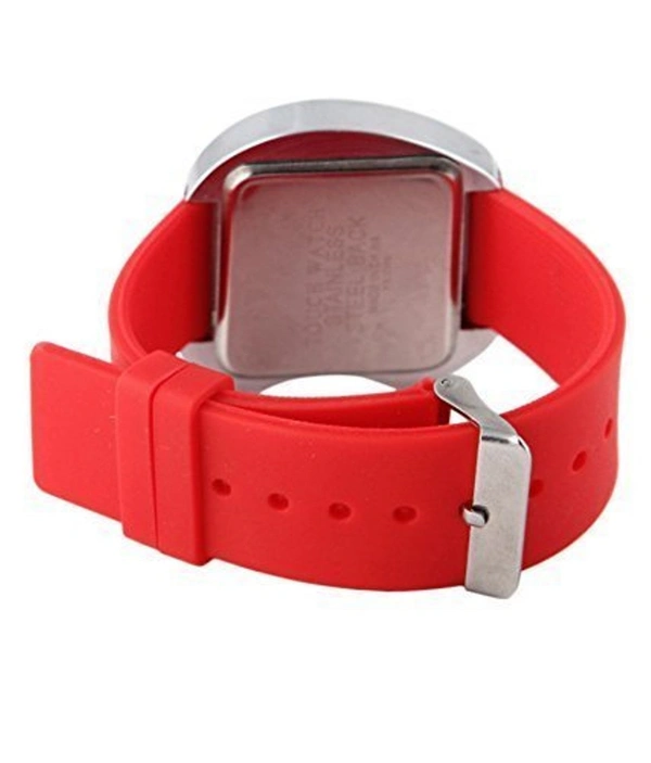 MVS Digital LED Apple Shape /Style Watches For Boys & Girls  - Red, Free