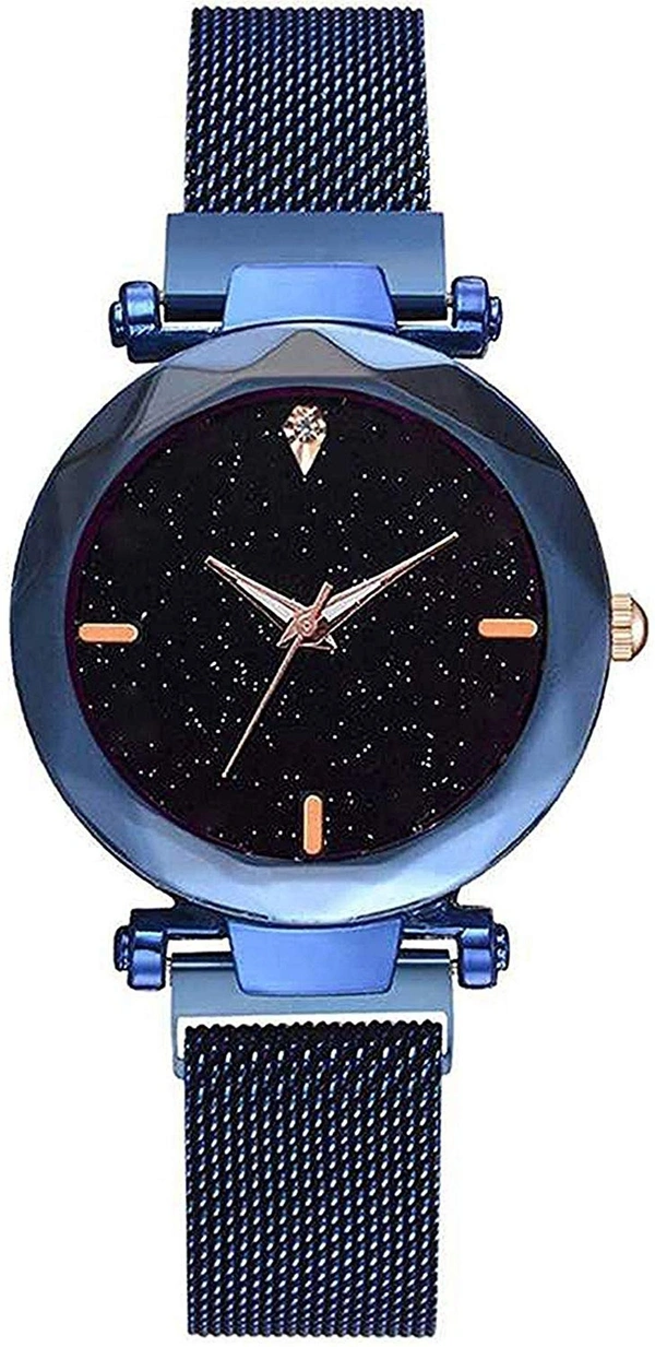 MVS   Analog Magnetic  Girls Blue Wrist Watch - Blue, Free