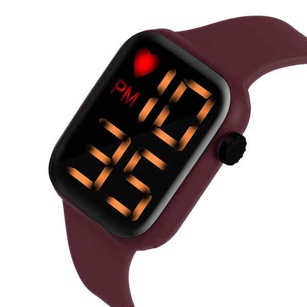 MVS Digital LED LS Love Watch- Brown - Brown, Free, 50