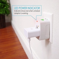 MVS All in One Universal Travel Charger Adapter \ Worldwide Charger Adapter  - White, Standard