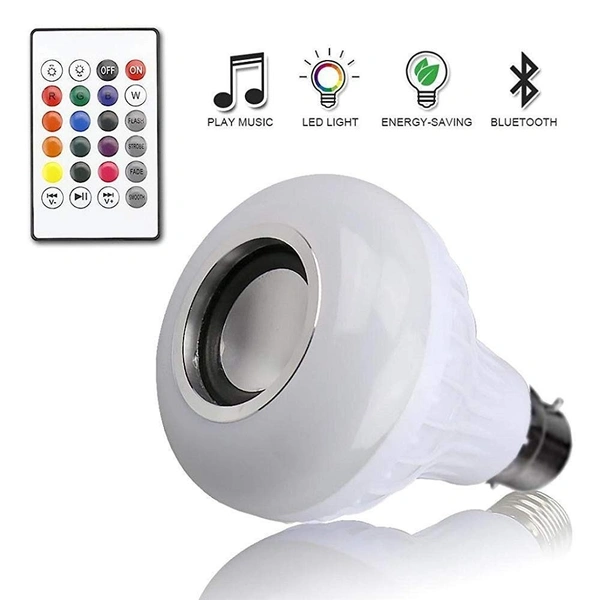 MVS Bluetooth Music Bulb Disco LED Lighting Smart Bulb - White