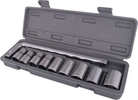MVS 10 in 1 Hand Tools Socket Set For Car Owner.  - Silver