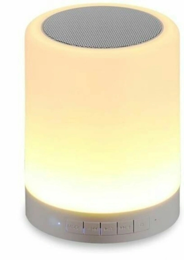 MVS Wireless Speaker With Smart Touch Function 5 W Bluetooth Speaker/ Touch Lamp. - White, Standard