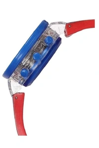 MVS Classic  Glowing Watch With 7 Colors Fleshing Lights-Spiderman  - Red(Spiderman), Free