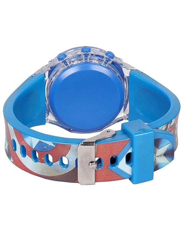 MVS Classic  Glowing Watch with 7 Colors Fleshing Lights-Avenger  - Blue(Avenger), Free