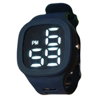 MVS Sports Watch With Large LED Digits Square  Dial Watch For Men  - Blue