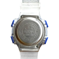 MVS Fashionable Round LED Sports Digital  Watch With Back-Lite/Stopwatch/Alarm For Men  - Blue