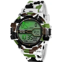 MVS LED Digital Army Sports Light , Shock Resistant With Free  Apple Shape Dial  Digital Watch  - White