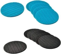 2127 Coasters Round Heat Resistant Pads Flexible for Home Kitchen Tools Tableware (3 pack)