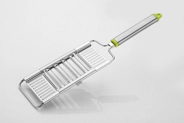 2142 6 in 1 Stainless Steel Kitchen Chips Chopper Cutter Slicer and Grater with Handle