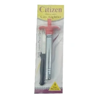 2158 Stainless Steel Electronic Gas Lighter and Knife (2 in 1)