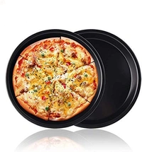 2208 Steel Non-Stick Round Plate Cake Pizza Tray Baking Mould