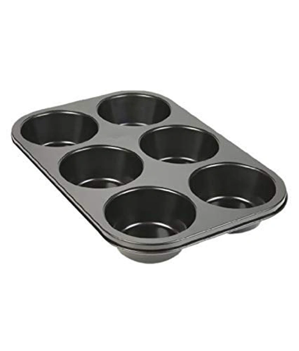 2210 Non-Stick Reusable Cupcake Baking Slot Tray for 6 Muffin Cup