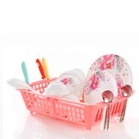 2263 Plastic Adjustable Over Sink Dish Drainer (Multi coloured)