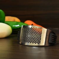 2281A Round Garlic Press For Mashing Garlic Pieces While Making Food Stuffs And Items In Homes Etc.