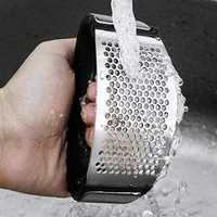 2281A Round Garlic Press For Mashing Garlic Pieces While Making Food Stuffs And Items In Homes Etc.