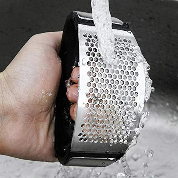 2281A Round Garlic Press For Mashing Garlic Pieces While Making Food Stuffs And Items In Homes Etc.